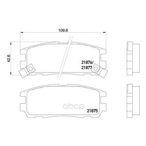 Тормозные колодки дисковые Textar 2187501 в Автодок