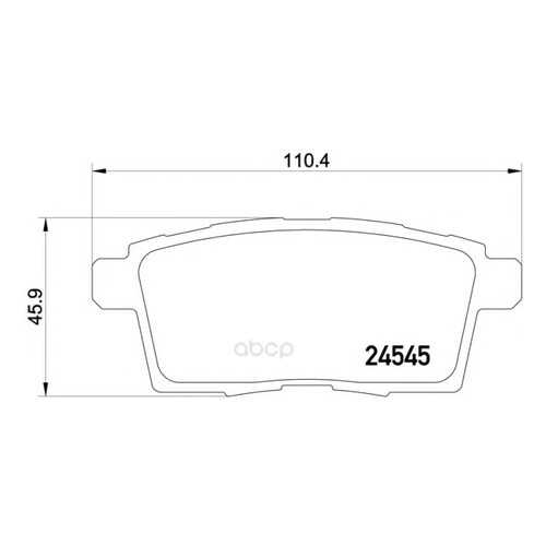 Тормозные колодки дисковые Textar 2454501 в Автодок