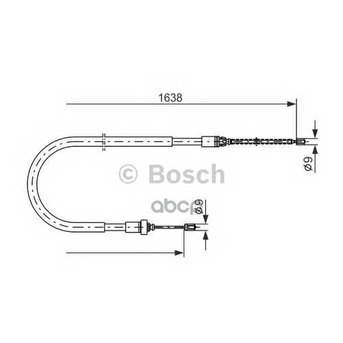 Трос cтояночного тормоза Bosch 1987477586 в Автодок