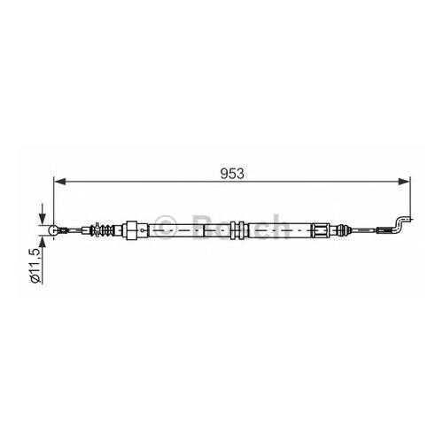 Трос cтояночного тормоза Bosch 1987477707 в Автодок