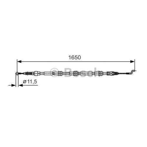 Трос cтояночного тормоза Bosch 1987482016 в Автодок