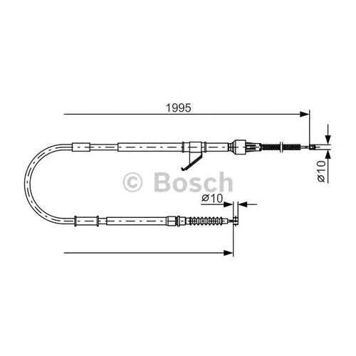 Трос cтояночного тормоза Bosch 1987482069 в Автодок