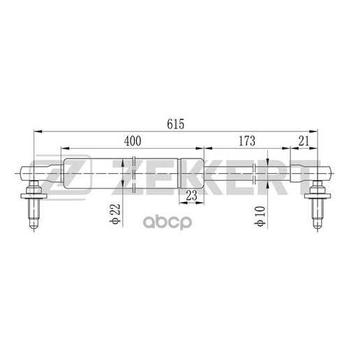 Амортизатор Багажника/капота Zekkert GF1700 в Автодок