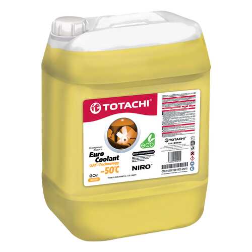 Охлаждающая жидкость TOTACHI NIRO EURO COOLANT OAT - Technology -50 C, 20л в Автодок