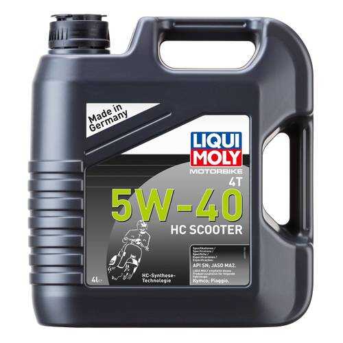 Масло моторное Liqui moly Motorbike 4T HC Scooter 5W-40 4л в Автодок