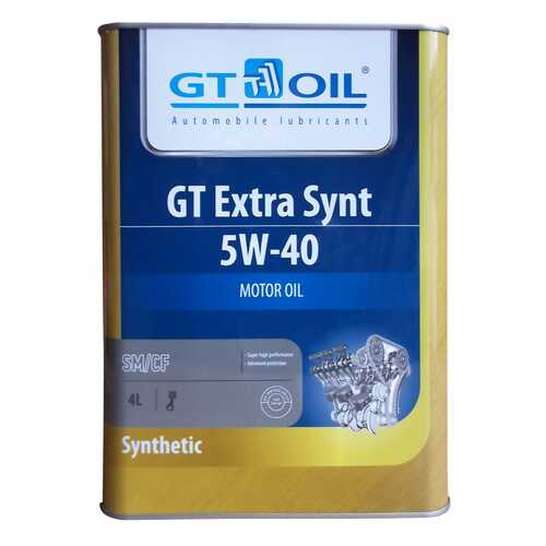 Моторное масло GT-Oil Extra Synt 5W-40 4л в Автодок