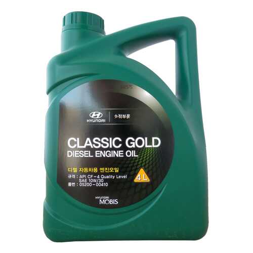 Моторное масло Hyundai Classic Gold Diesel Engine Oil 10W-30 4л в Автодок