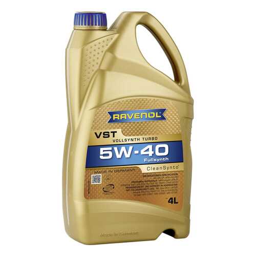 Моторное масло Ravenol VST SAE 5W-40 4л в Автодок