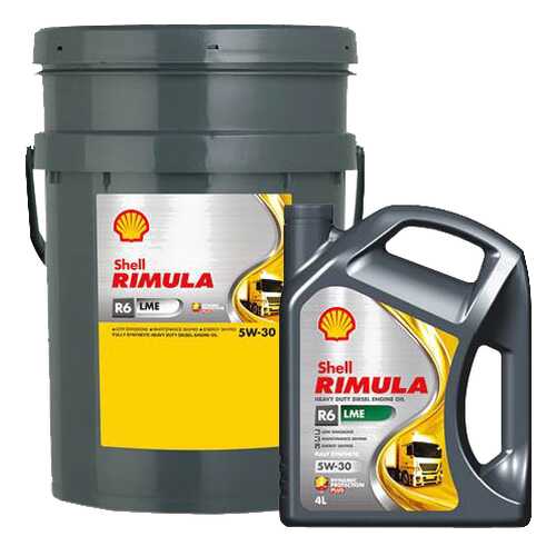 Моторное масло Shell Rimula R6 LME 5w-30 4л в Автодок