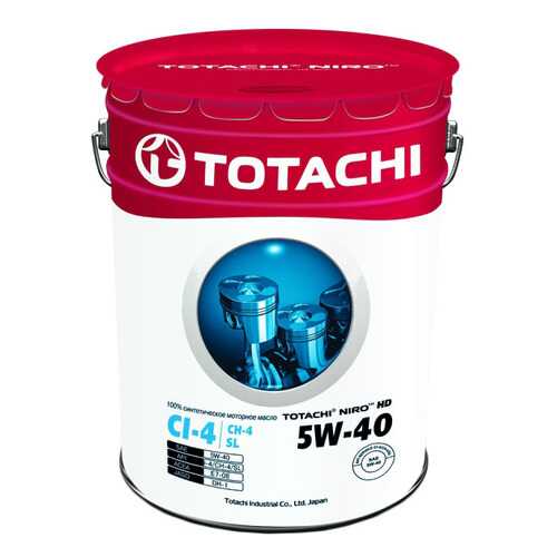 Моторное масло Totachi Niro HD Synthetic API CI-4 / SL 5W-4019,34л в Автодок