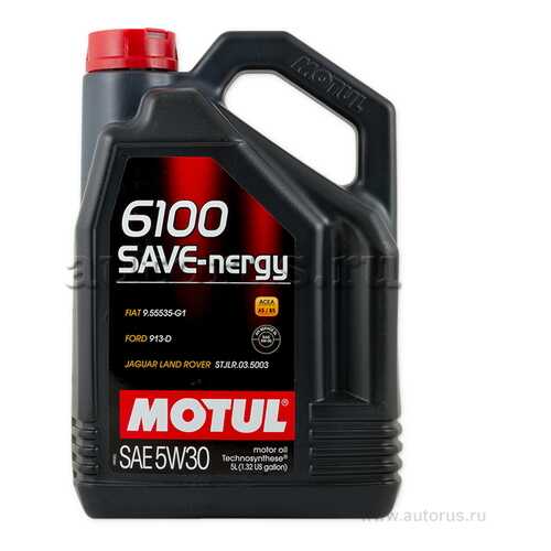 MOTUL 107972 масло моторное motul 6100 syn-nergy 5w30 синтетическое 5 л 107972 в Автодок