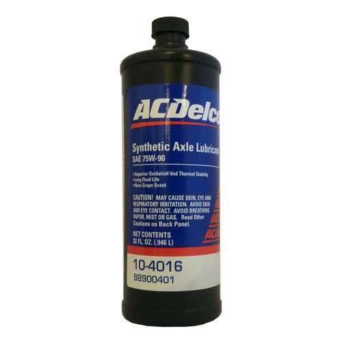 Трансмиссионное масло AC DELCO Synthetic Axle Lubricant SAE 75W-90 (0,946л) в Автодок